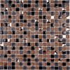 Bonaparte Мозаика стеклянная Crystal brown 8*15*15 лист 300*300 мм — фото 5