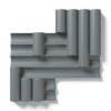 Декор Cedit  Керамогранит 760355 Rilievi 01 Ombra 50mm 36х35