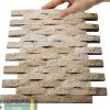 Каменная Chakmaks 3D Fusion Stone Бесшовная 3D мозаика из травертина ANCIENT WALL CL 1х2х8 см — фото 2