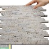 Каменная Chakmaks 3D Fusion Stone Бесшовная 3D мозаика из травертина FORT 1х1.2х10 см — фото 2