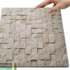 Каменная Chakmaks 3D Fusion Stone Бесшовная 3D мозаика из травертина POPCORN 1х2.5х2.5 см — фото 2