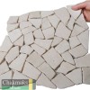 Каменная Chakmaks Anatolian Stone 23x23 Мозаика из травертина (23х23*10 мм) AMORPHOUS LIGHT — фото 2