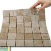 Каменная Chakmaks Anatolian Stone 50x50 Мозаика из травертина (50х50*10 мм) CLASSIC LIGHT — фото 2