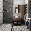 Cifre Настенная плитка Kalon Blue Brillo 5х25 синяя глянцевая — фото 4