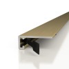 Плинтусы напольные Decaro Микроплинтус Microplinth Микроплинтус M15A Анодированный латунный браш 200 — фото 8