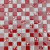 Керамическая Elegans Mosais RA 05 	стена/красная с жемчужинами внутри, битое и матовое стекло	30х30/ 2,3х2,3/ 0,08