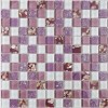 Керамическая Elegans Mosais RA 07 	стена/фиолетовая с жемчужинами внутри и битым стеклом	30х30/ 2,3х2,3/ 0,08