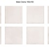 Eletto Настенная плитка Mate Crema 15х15