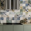 Elios Керамогранит Ceramica 03A2000 Emotion White matt. 20х20 белый матовый под бетон — фото 3