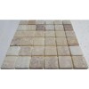 Мраморная FK Marble Classic Mosaic Мозаика из состаренного оникса M073-48-10T Onyx Yellow 30x30 — фото 2