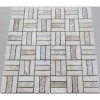 Мраморная FK Marble Classic Mosaic Мозаика из травертина шлифованная Travertine 48x15-7M — фото 2