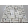 Мраморная FK Marble Classic Mosaic Мозаика из травертина шлифованная Travertine 48x15-7M — фото 3
