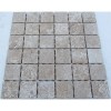 Мраморная FK Marble Classic Mosaic Мозаика из травертина состаренная Travertine Latte 48-7T 30x30 — фото 2