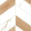 Матовый Global Tile Плитка настенная Marmaris Белая геометрия 25х50 — фото 2