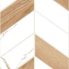 Матовый Global Tile Плитка настенная Marmaris Белая геометрия 25х50 — фото 3