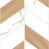 Матовый Global Tile Плитка настенная Marmaris Белая геометрия 25х50 — фото 5