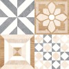 Матовый Global Tile Плитка настенная Marmaris Белая пэчворк 25х50 — фото 2