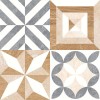 Матовый Global Tile Плитка настенная Marmaris Белая пэчворк 25х50 — фото 3
