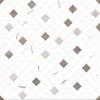 Global Tile Плитка настенная Siluet Белая мозаика 25х50 — фото 4