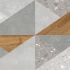 Global Tile Плитка настенная Vision Светло-Серая Геометрия Матовая 27х40 — фото 3