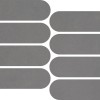 Керамическая Impronta Italgraniti Nuances Antracite Mosaico Ovale Strideup 19.5х37