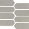 Керамическая Impronta Italgraniti Nuances Grigio Mosaico Ovale Strideup 19.5х37