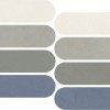 Керамическая Impronta Italgraniti Nuances Mosaico Ovale Mix Freddo 2 Strideup 19.5х37