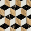 Керамическая Jet Mosaic Cube Мозаика из керамогранита CEM02 25x28,9 — фото 2