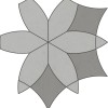 Керамическая Jet Mosaic Flower Loft Мозаика из керамогранита FR01 40х40,1
