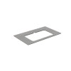Столешницы Керама Марацци Plaza Next / Плаза Некст Столешница Kerama Marazzi PL2.DL500900R\80 Фондамента 80 из керамогранита с отверстием под смеситель (для раковин, встраиваемых сверху) — фото 3