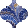 Керама Марацци Декор настенный Kerama Marazzi Арабески Венеция Синий Матовый 6.5x6.5x0.69 — фото 2