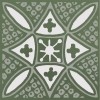 Керама Марацци Декор Бахия 2 зелёный глянцевый 9,8x9,8x0,7 — фото 4