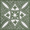 Керама Марацци Декор Бахия 2 зелёный глянцевый 9,8x9,8x0,7 — фото 7