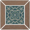 Вставки Керама Марацци Декор керамогранит Kerama Marazzi Тровазо Вставка Наборный Коричневый Матовый 13x13x0.9 — фото 2