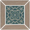 Вставки Керама Марацци Декор керамогранит Kerama Marazzi Тровазо Вставка Наборный Коричневый Темный Матовый 13x13x0.9 — фото 2