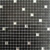 Стеклянная Keramograd Мозаика стеклянная фольгированная Мозаика Черная LP03C 30x30
