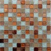 Keramograd Мозаика стеклянная с камнем Мозаика Стеклянная Бежевая 011 30x30