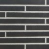 Настенная Kerastep Клинкерная плитка Long Brick BRS 149 Black 500х40х11