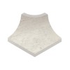 Декор Kerastep Керамогранит Плинтус радиальный внешний угол Marble 401 Siena R9 42х33х50
