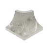 Декор Kerastep Керамогранит Плинтус радиальный внешний угол Marble 431 Arian R9 42х33х50