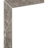 Керамогранитные Kerastep Ступени Плинтус для кантиковой ступени Marble 421 Moca R9 596х596х11