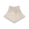 Декор Kerastep Керамогранит Плинтус радиальный внешний угол Stone 541 Sand R9 77х77х110х10