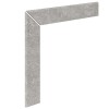 Керамогранитные Kerastep Ступени Плинтус ступени левый Stone 551 Pearl R9 596х596х11