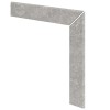 Керамогранитные Kerastep Ступени Плинтус ступени правый Stone 551 Pearl R9 596х596х11