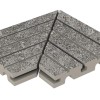 Матовый Kerastep Керамогранит Решетка угол из 2х частей Urban 388 Iron R11/C 245х330х30