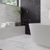 Керамогранитные Kerranova Ступень K-1004/MR/st01 Marble Trend Nero Dorato 29,4х120 — фото 2