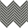 Керамическая Living Ceramics Cuit Spike Mosaic Charcoal Soft 23x43 — фото 3