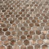 Металлическая Marble Mosaic Мозаика Aluminium Hexagon Rose Gold 30х30 — фото 2