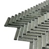 Керамическая Marble Mosaic Glass Мозаика Chevron Silver 30х30 — фото 2