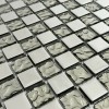 Керамическая Marble Mosaic Glass Мозаика Chic Silver 30х30 — фото 2